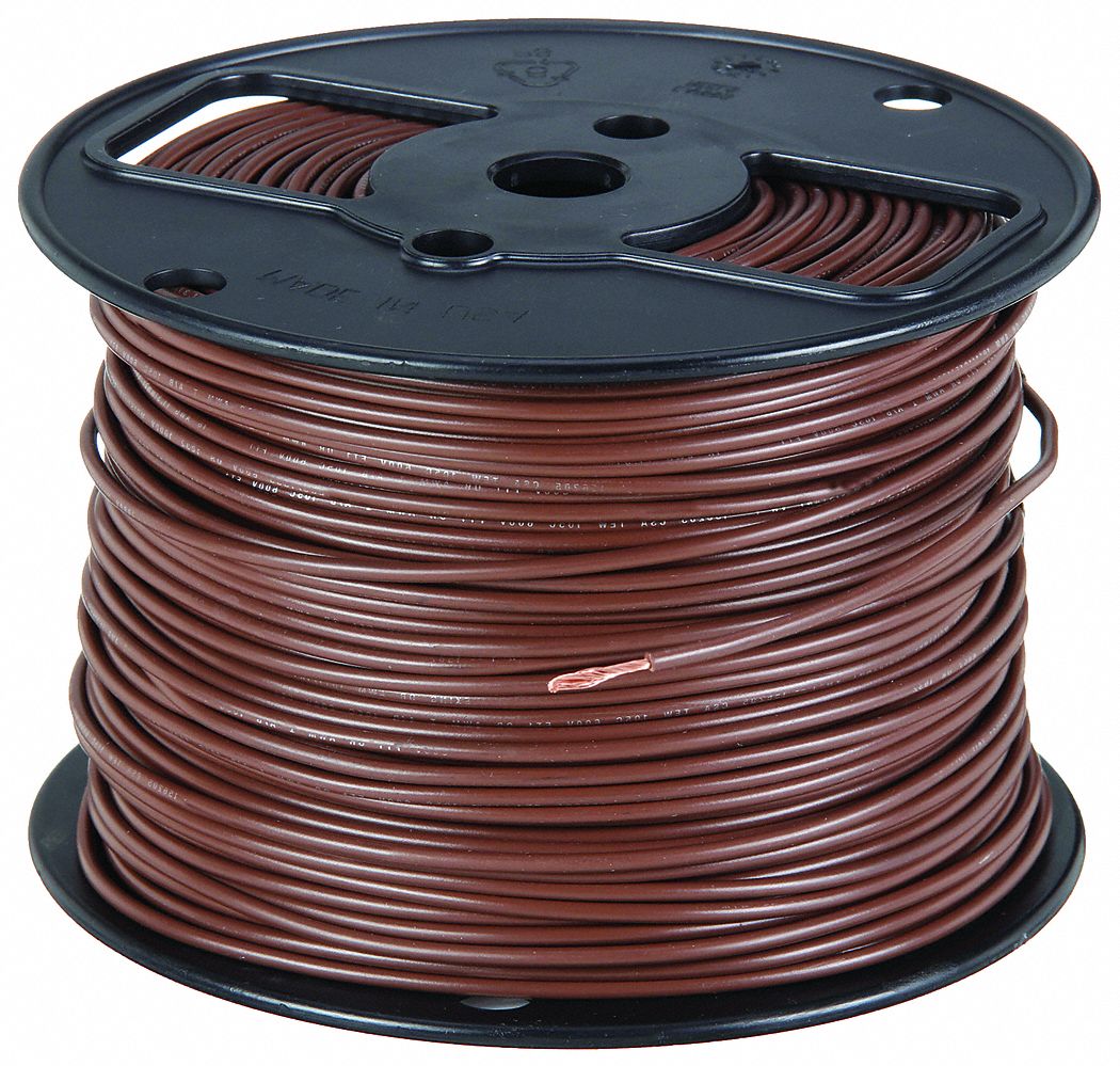 SOUTHWIRE, 18 AWG Wire Size, Brown, Machine Tool Wire 5LWZ9411010507