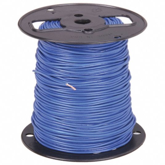 SOUTHWIRE Machine Tool Wire: 10 AWG Wire Size, Blue, 500 ft Lg