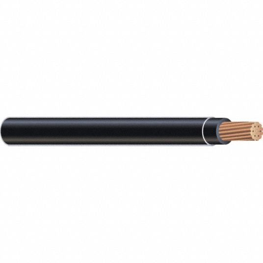 SOUTHWIRE, 8 AWG Conductor Size, Black, Hookup Wire - 5LXC1|65335201 ...