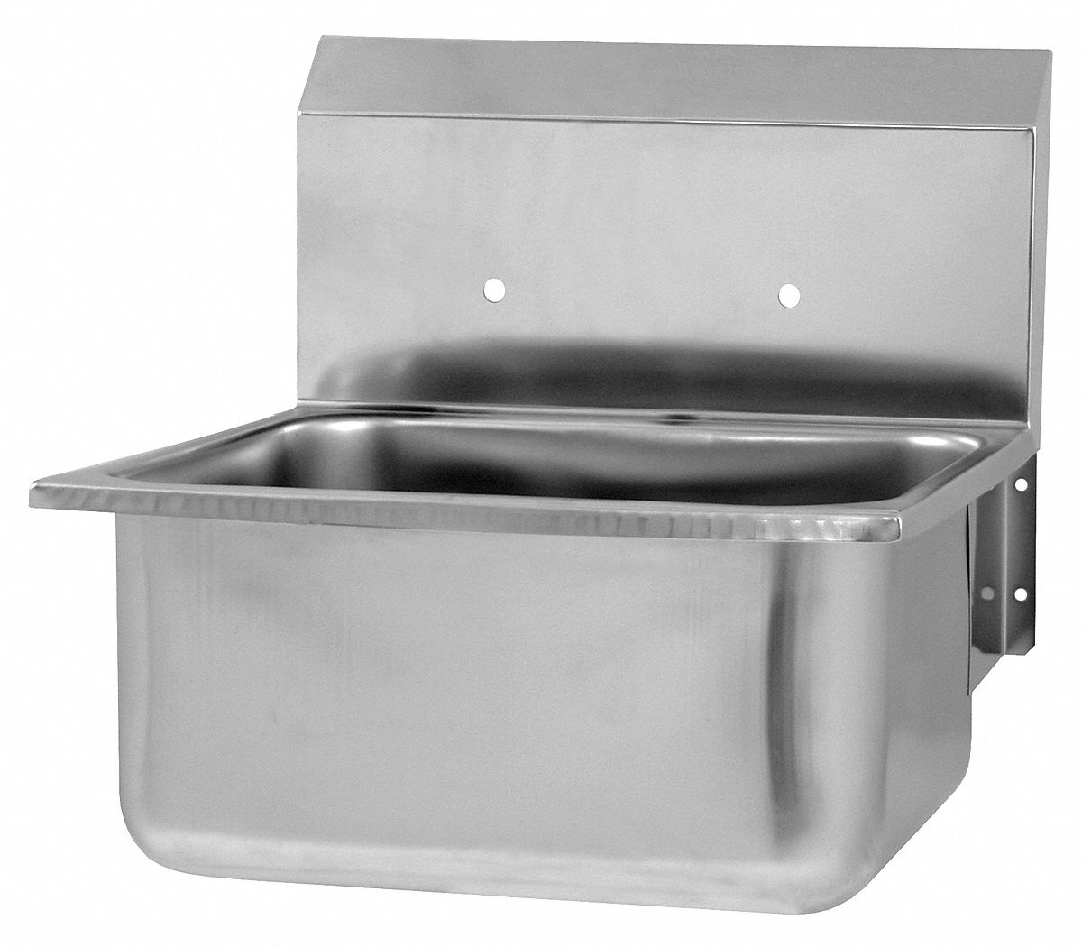 Hand Sink: 1 Stations, 10 in Bowl Dp, 19 in Bowl Lg, 16 in Bowl Wd, Faucet Not Included