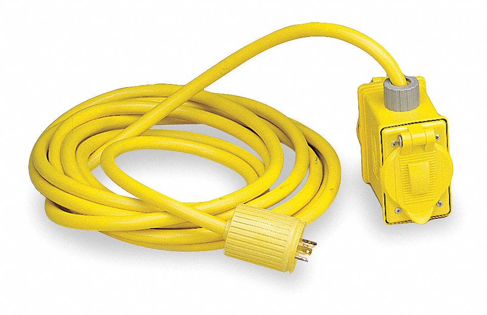 HUBBELL WIRING DEVICEKELLEMS Extension Cord with Outlet Box 25 ft