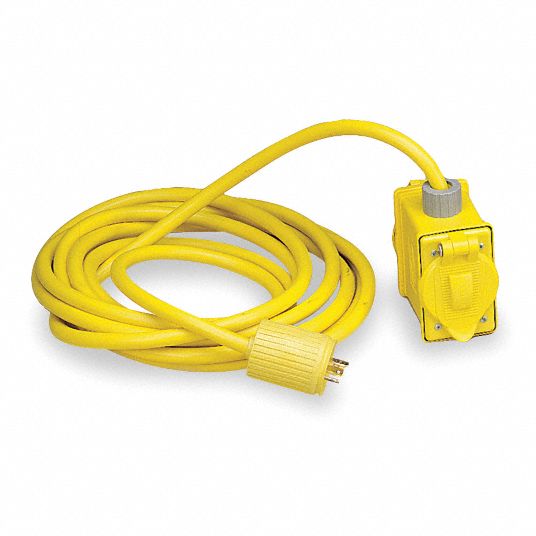 HUBBELL WIRING DEVICEKELLEMS Extension Cord with Outlet Box, Number of
