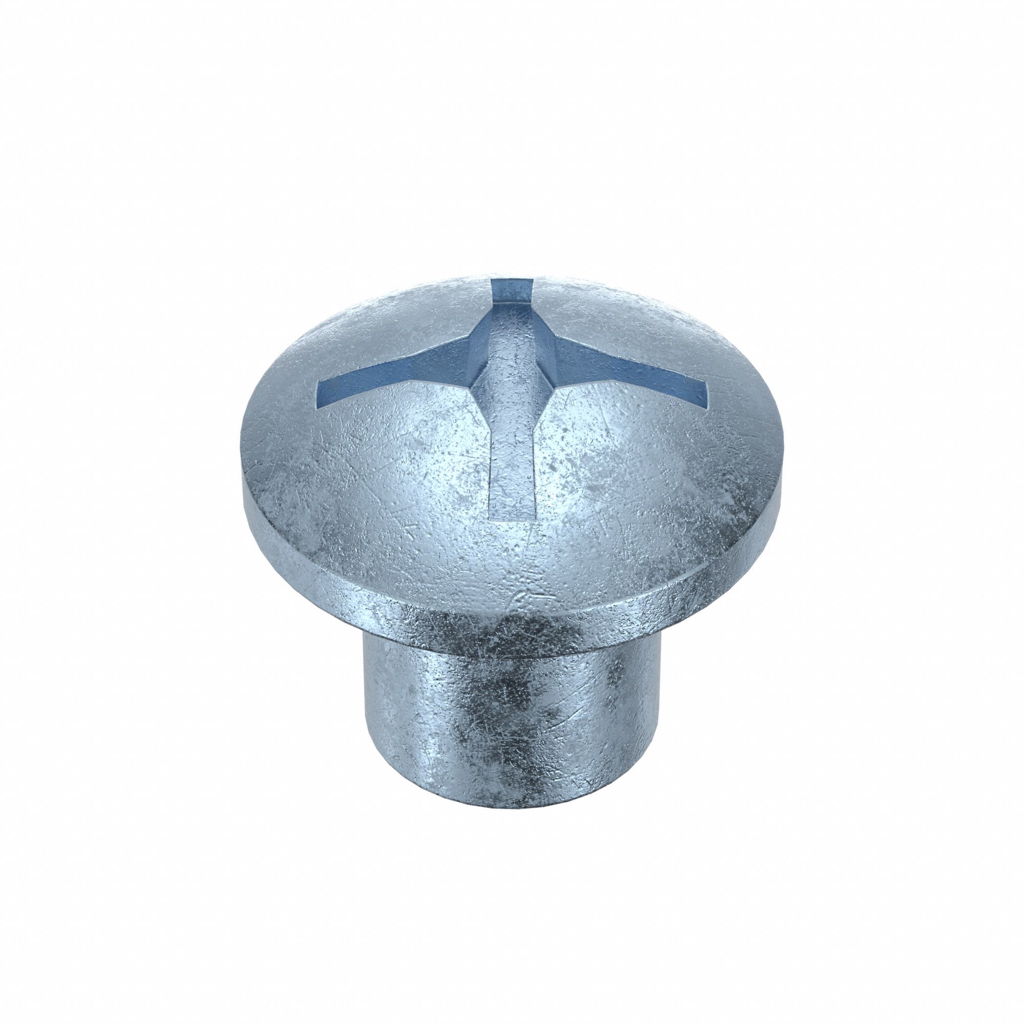 Female Binding Barrel: #10-24 Thread Size, Truss Brl Hd, Slotted, 1/4 in Brl Lg, Steel, 50 PK