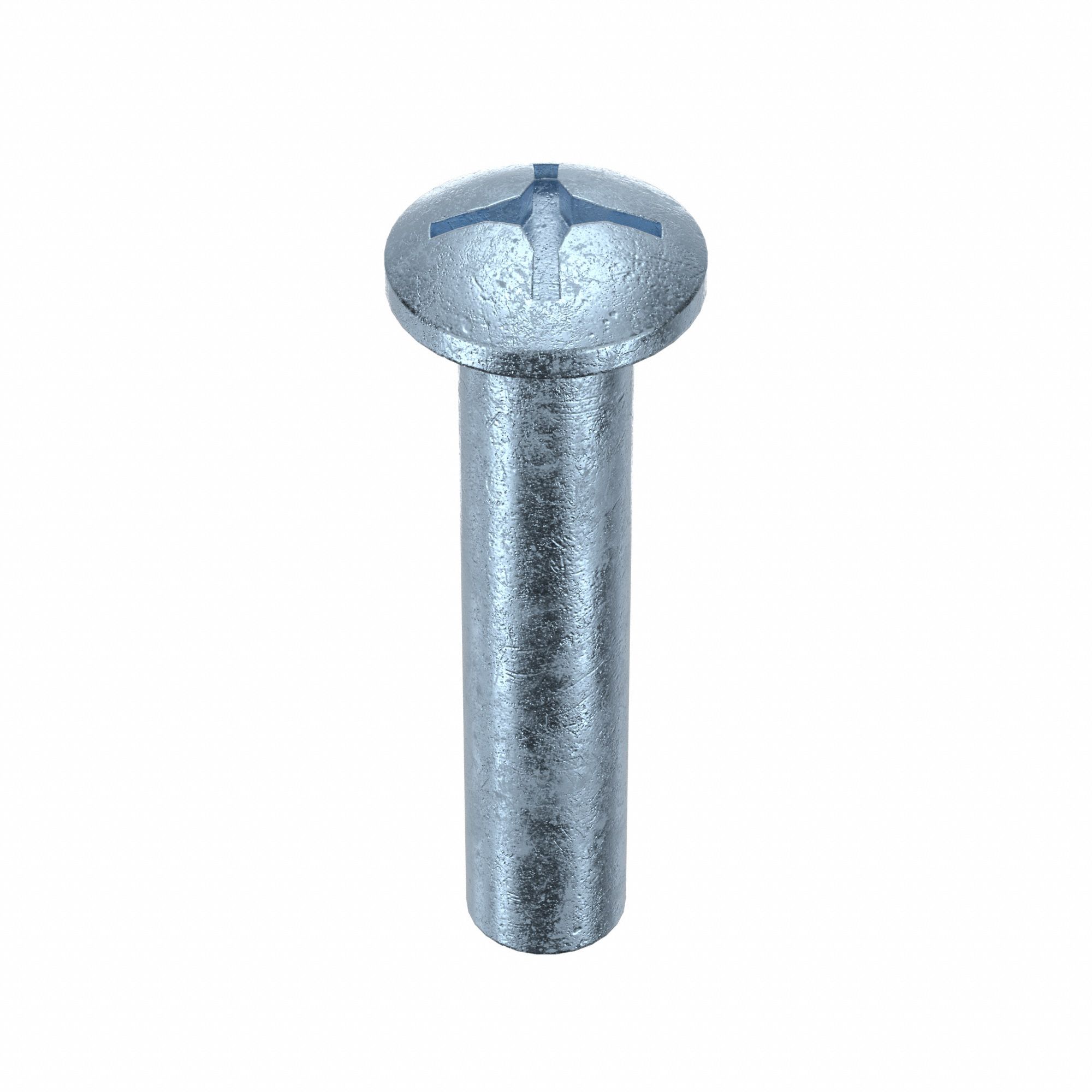 BARREL BOLT, ¼"-20 THREAD SIZE, 1½ IN BARREL L, 5/16 IN BARREL DIA, STEEL, ZINC PLATED, 25 PK