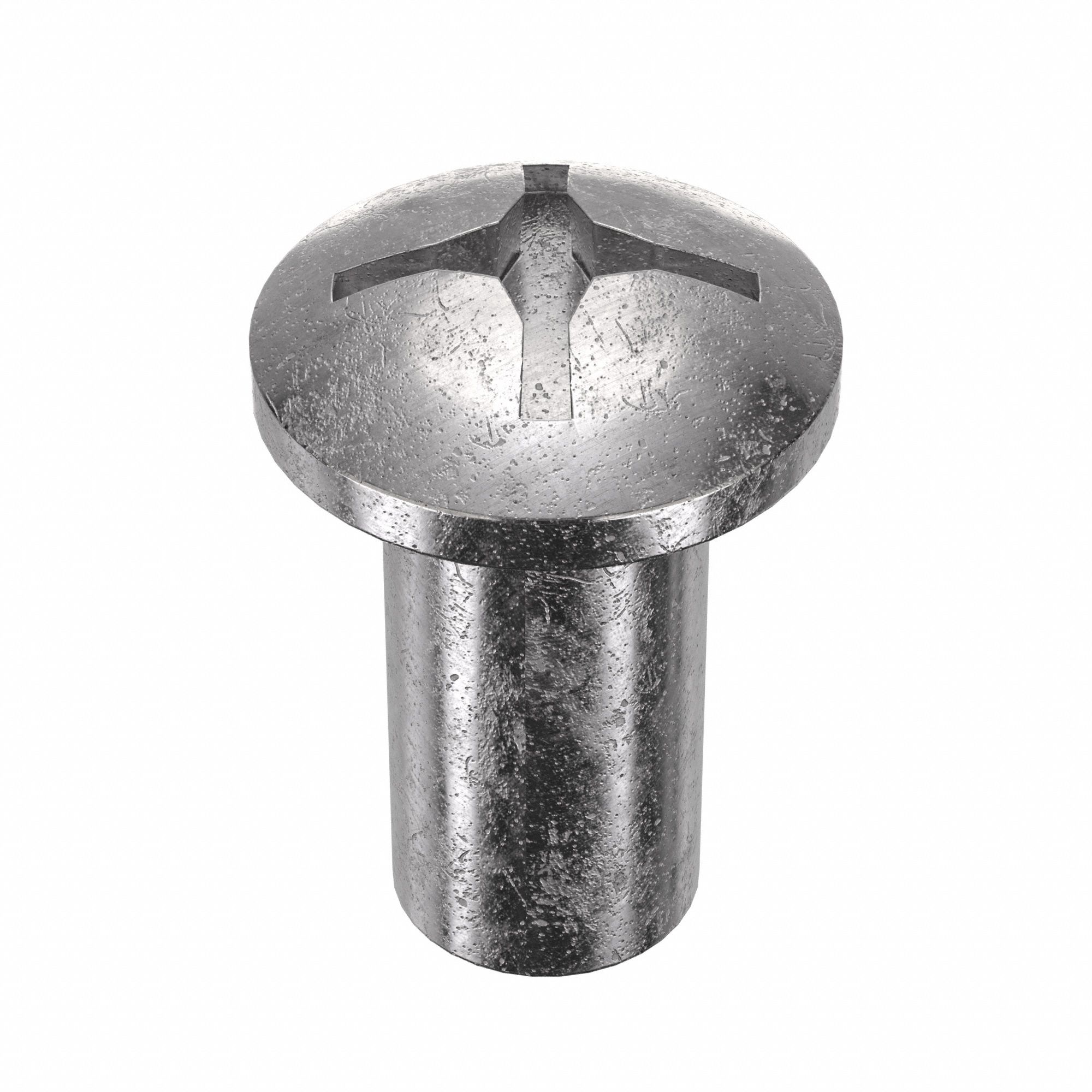 BARREL BOLT, #10-24 THREAD, ½ IN BARREL L, ¼ IN BARREL DIA, 18-8 SS, PLAIN FINISH, 5 PK