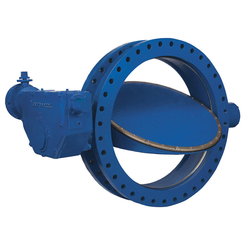 Flanged-Style Butterfly Valve 12 Pipe Size Cast Iron ASTM A126 150 psi