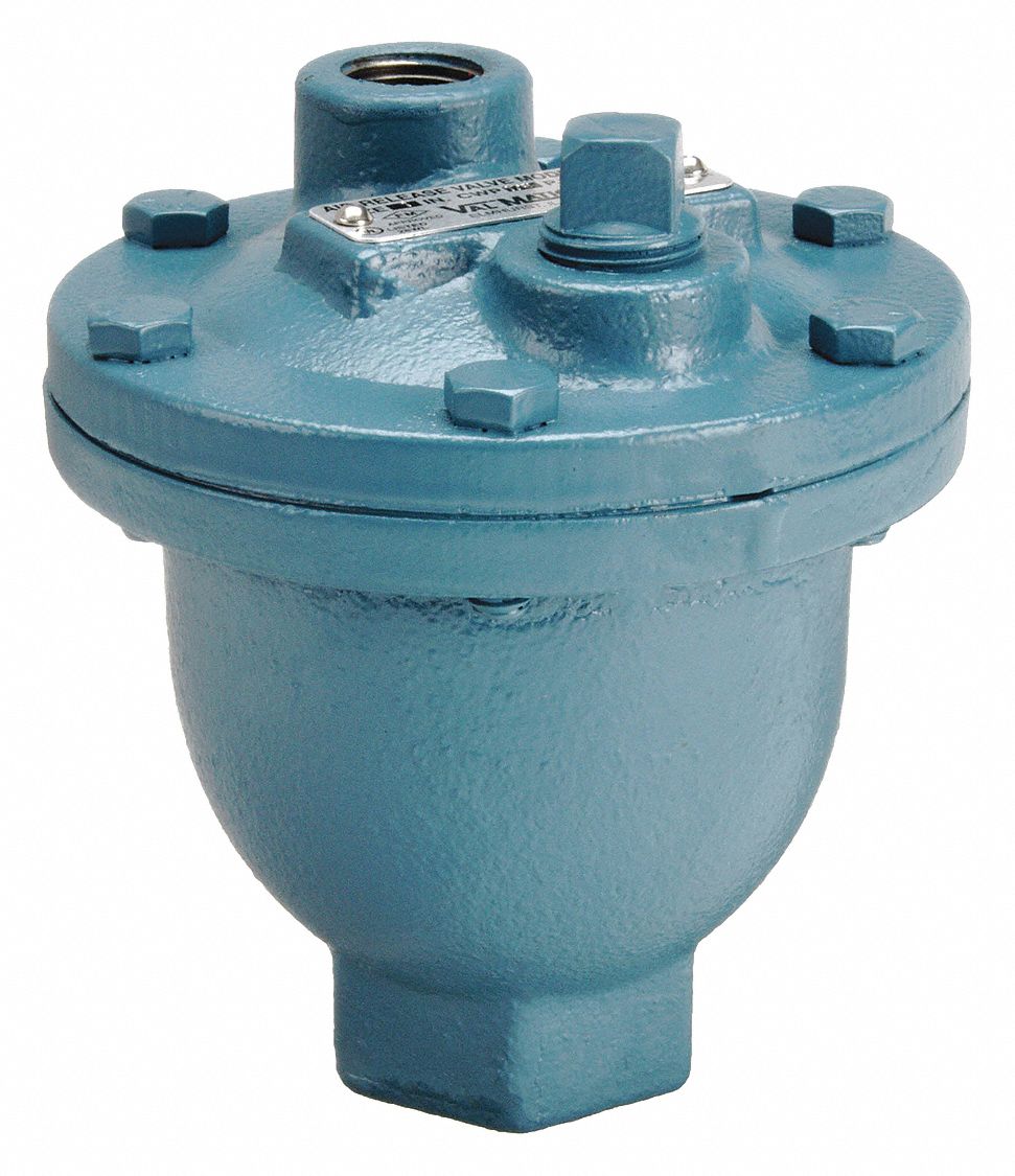 AIR RELEASE VALVE: CLEAN WATER, CAST IRON, ¾ IN INLET CONNECTION SIZE, FNPT, FNPT