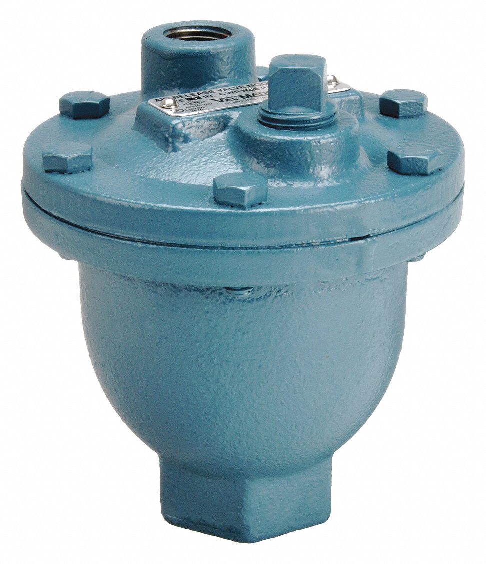 AIR RELEASE VALVE: CLEAN WATER, CAST IRON, 1 IN INLET CONNECTION SIZE, FNPT, FNPT