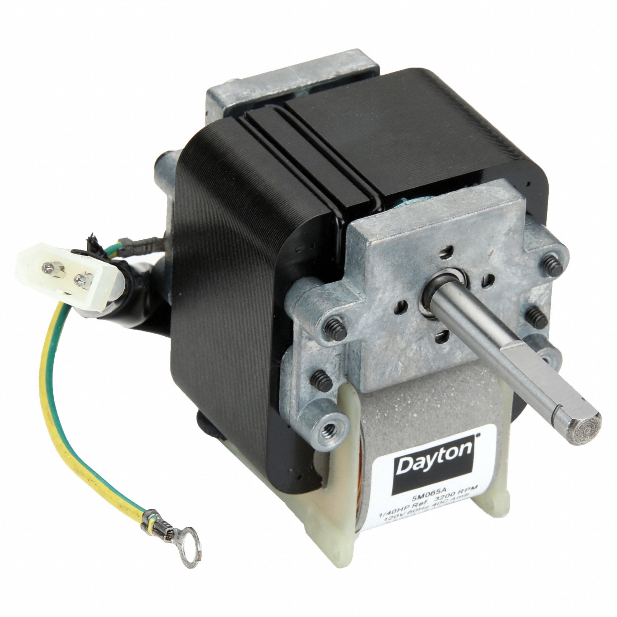 C-Frame Motor: Hole, Shaded Pole, Single Phase, 1/40 hp, 3, 200 RPM, C-Frame Frame Size, 3.9 A