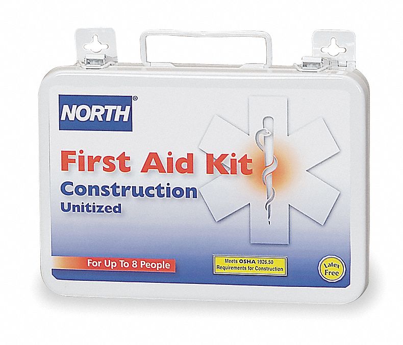 HONEYWELL NORTH First Aid Kit, Kit, Steel Case Material, Workplace, 8 ...