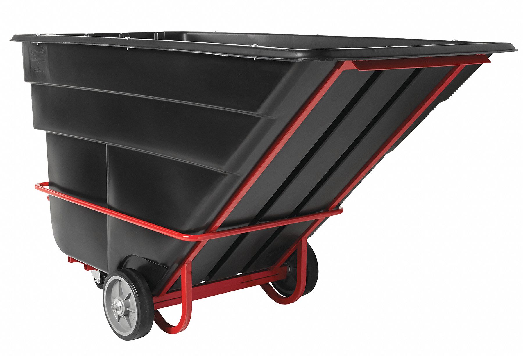 RUBBERMAID COMMERCIAL PRODUCTS Black, Tilt Truck, 40.5 cu ft, 2,100 lb
