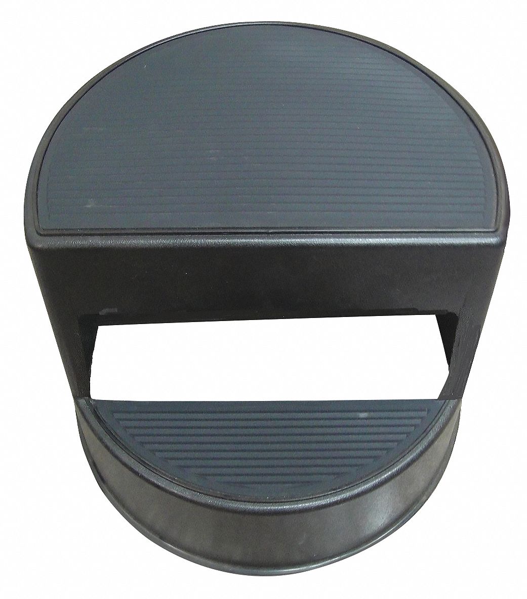 STEP STOOL,13-1/2 IN H,350 LB.,PLAS