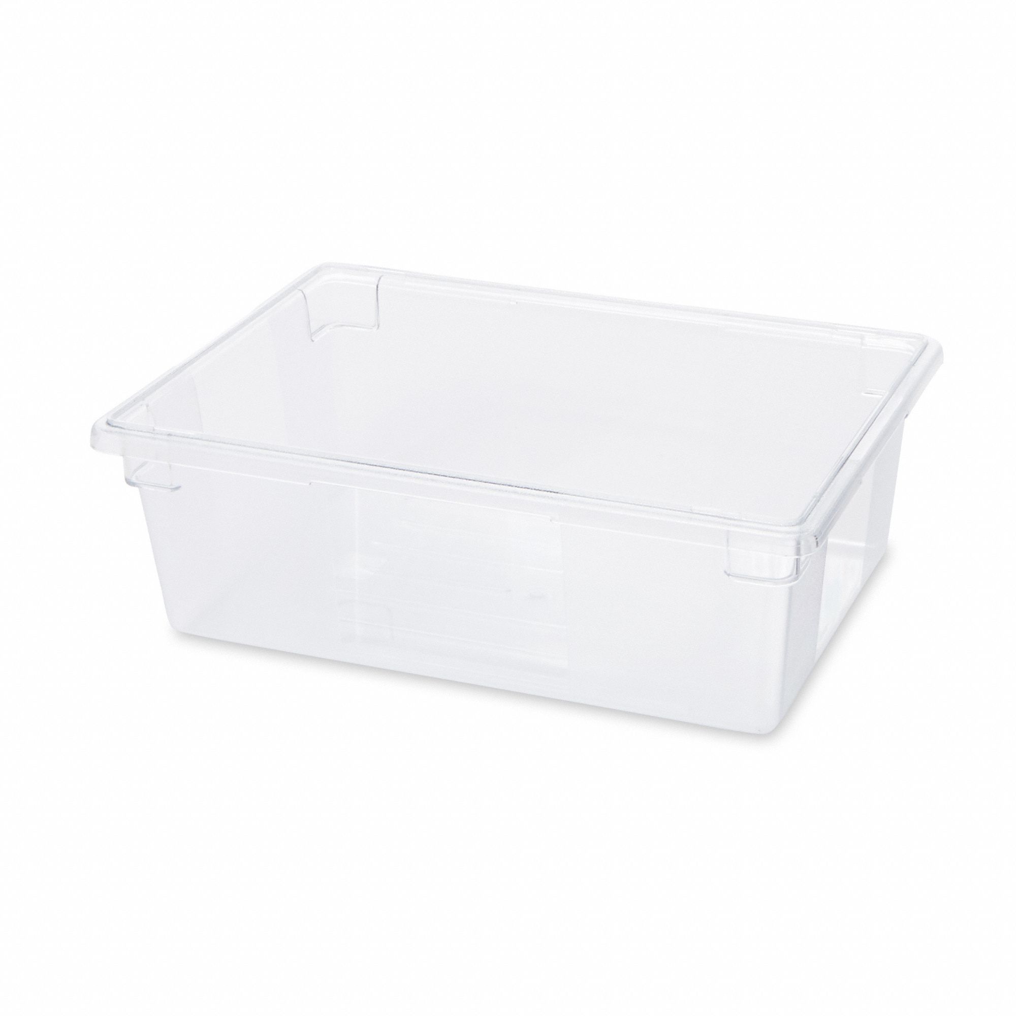 Food/Tote Box: 12.5 gal Capacity, Clear Body, Polycarbonate, Clear