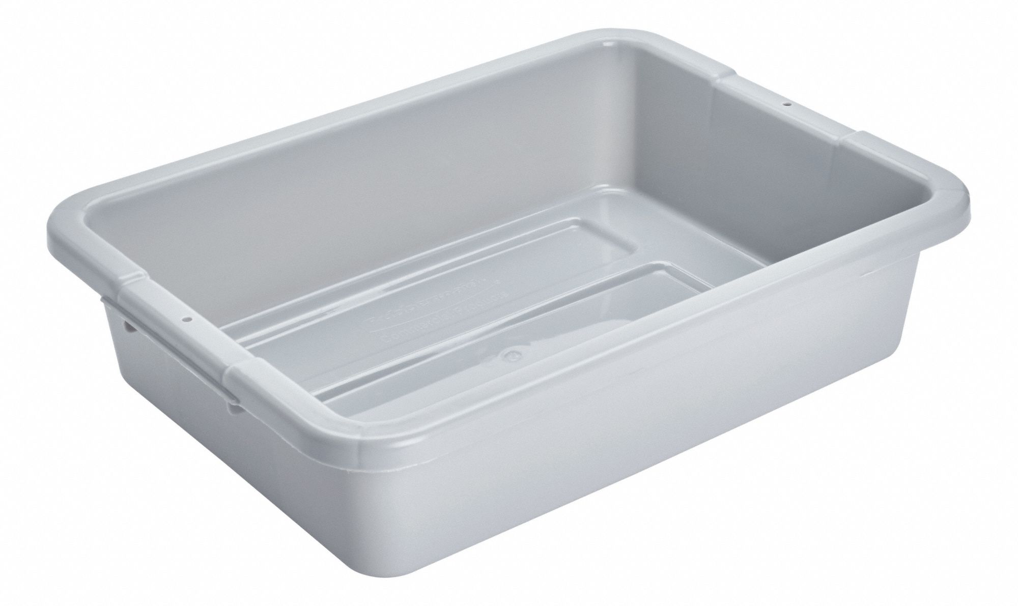 RUBBERMAID COMMERCIAL PRODUCTS Nesting Container, Gray, 5 inH x 20 inL