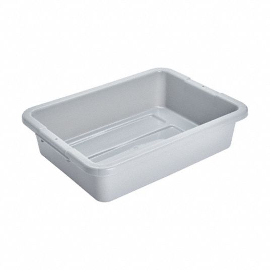 Rubbermaid® Commercial Food/Tote Boxes, 21.5 gal, 26 x 18 x 15, Clear,  Plastic