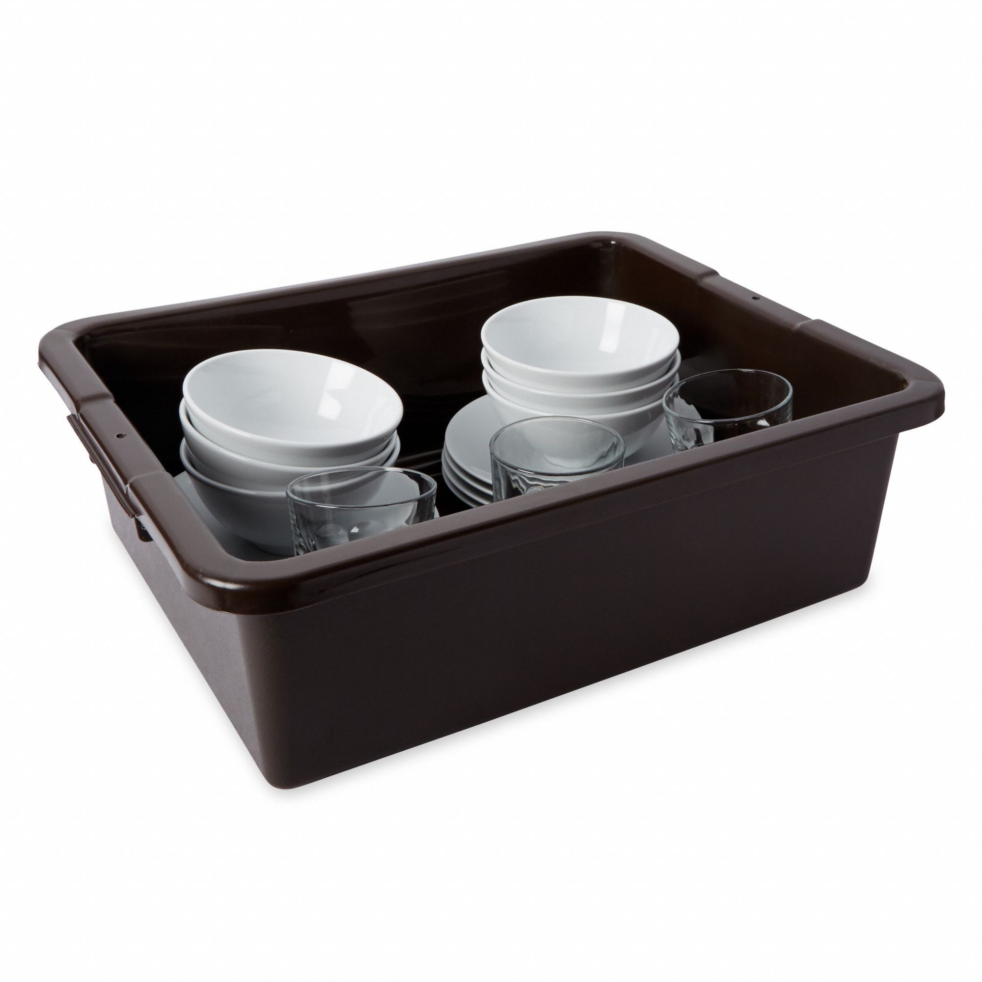 RUBBERMAID COMMERCIAL PRODUCTS Nesting Container, Brown, 7 inH x 21 1/2