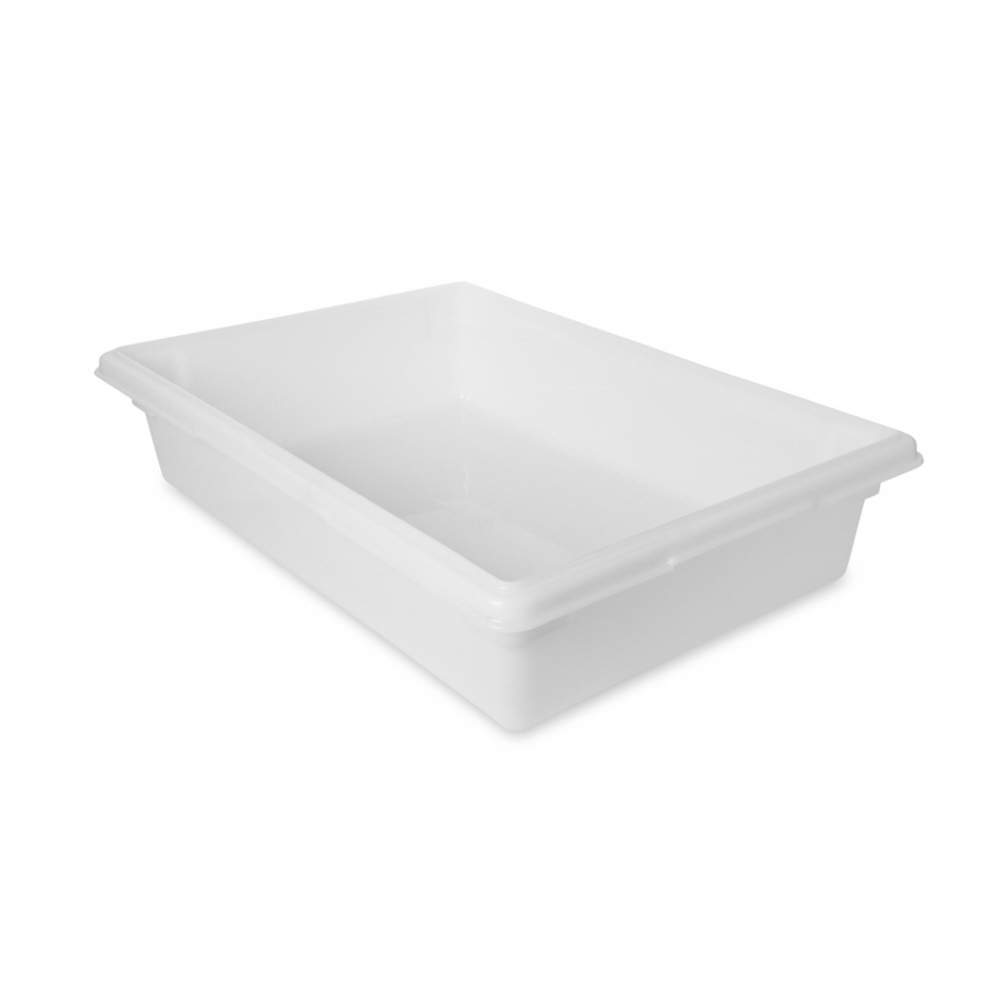 Rubbermaid FG350800WHT White Polyethylene Food Storage Box - 26 x