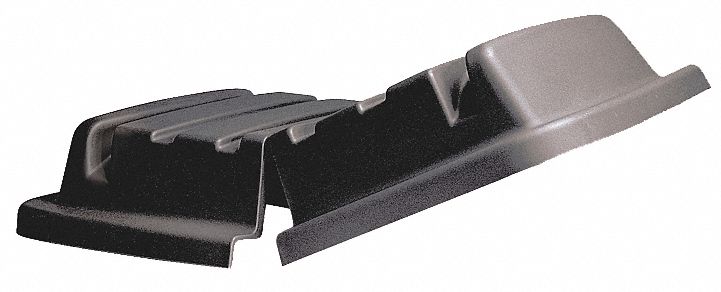 CUBE TRUCK LID, 20 CU FT, MDPE, BLACK, HINGED