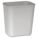 WASTEBASKET,RECTANGULAR,7 GAL.,GRAY