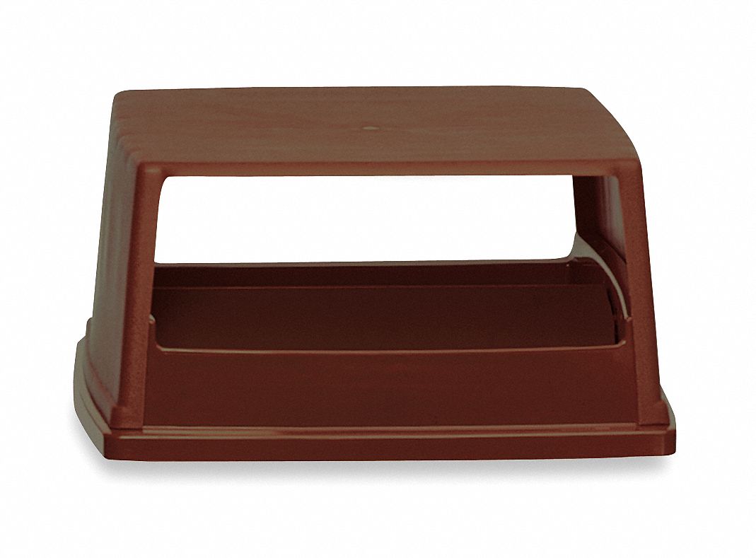 5M748 - D0246 Trash Can Top Canopy Stays Open Brown
