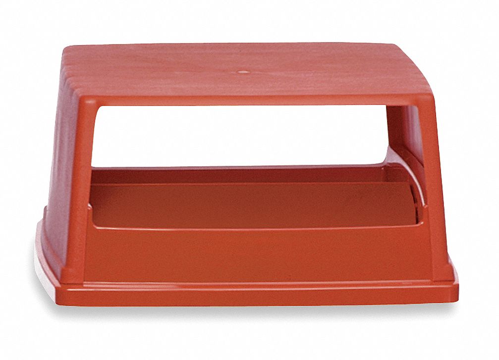 5M749 - D0246 Trash Can Top Canopy Stays Open Red