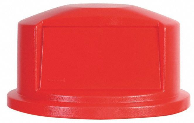 F8894 Trash Can Top Red Plastic