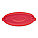 TRASH CAN TOP, ROUND, FLAT, 44 GAL, RED