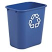 Rectangular Plastic Recycling Wastebaskets image