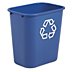 Rectangular Plastic Recycling Wastebaskets