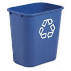 Rectangular Plastic Recycling Wastebaskets