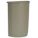 TRASH CAN,HALF ROUND,21 GAL.,BEIGE