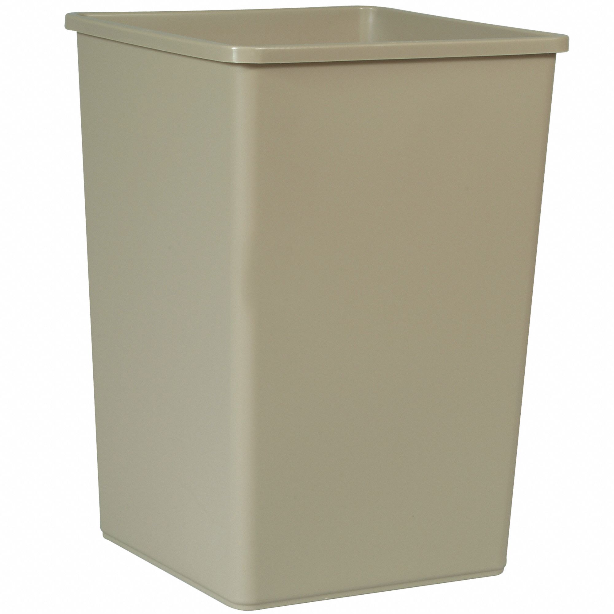 POUBELLE,CARREE,35 GAL,BEIGE