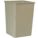 TRASH CAN,SQUARE,35 GAL.,BEIGE