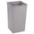 TRASH CAN,SQUARE,35 GAL.,GRAY