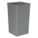 TRASH CAN,SQUARE,50 GAL.,GRAY