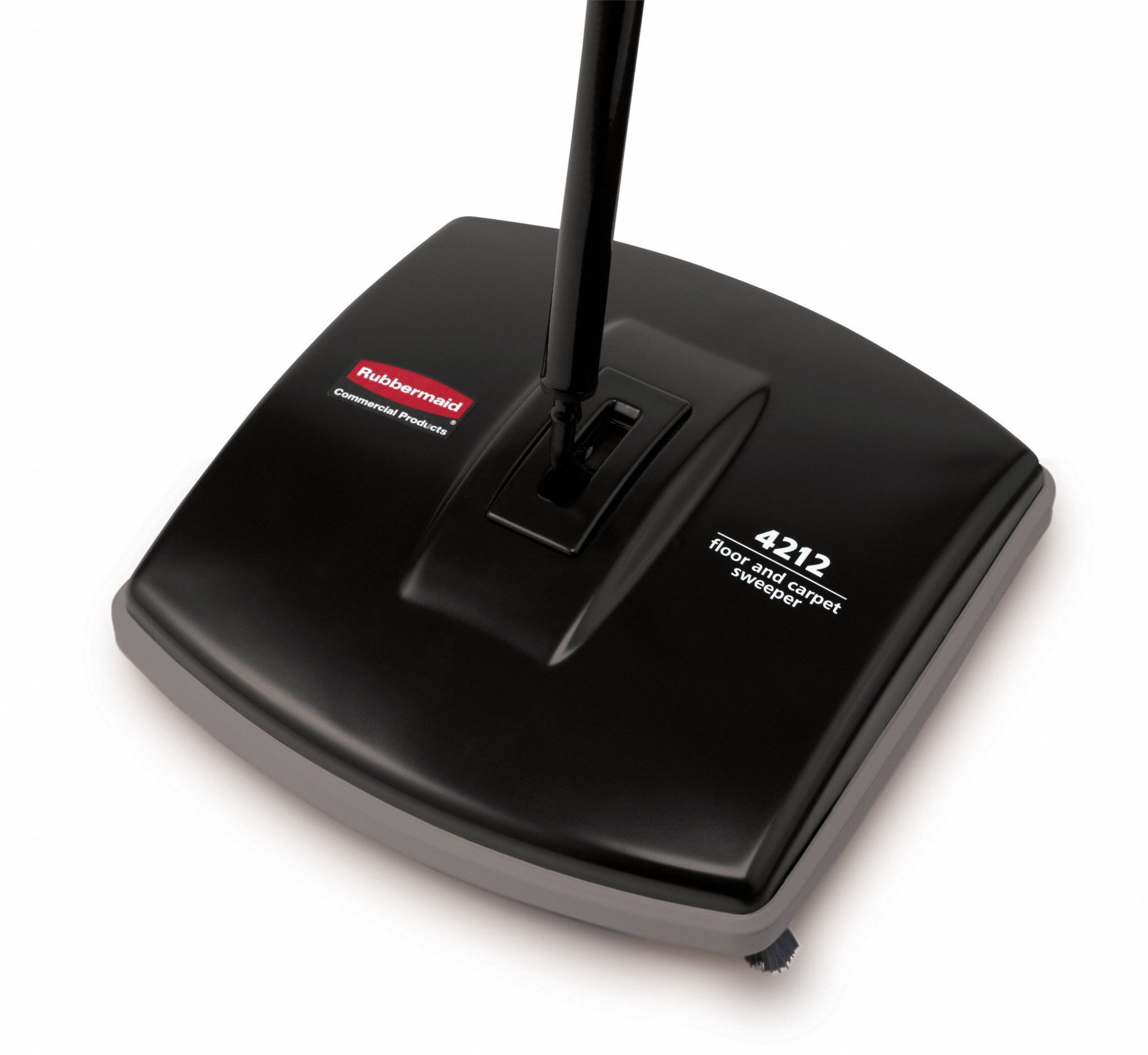 RUBBERMAID COMMERCIAL PRODUCTS Stick Sweeper 6 1/2 in Cleaning Path Wd, Manual, Single Brush