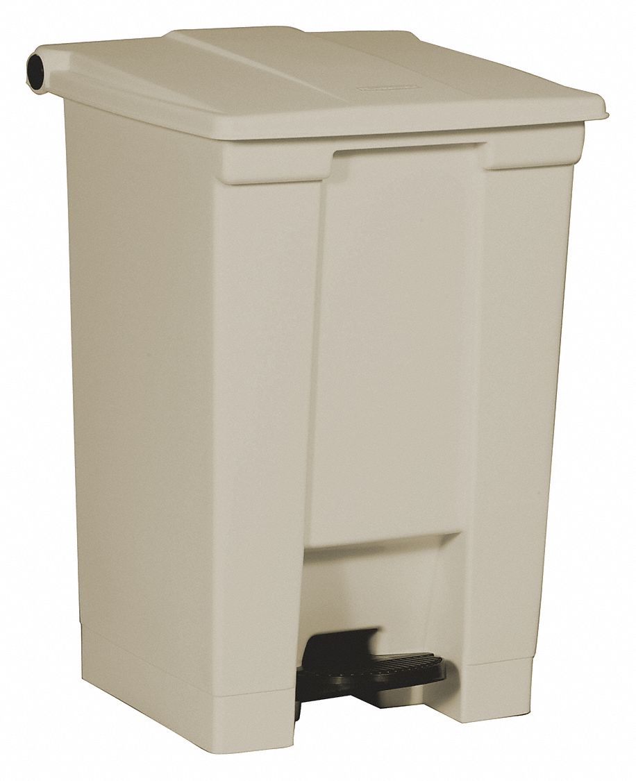 RUBBERMAID, 2841-87 CYLIND, 33 Qt Step On Cylinder Gray Plastic