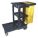 Janitor Cart,Black,1 Shelf,38-3/8 In. H