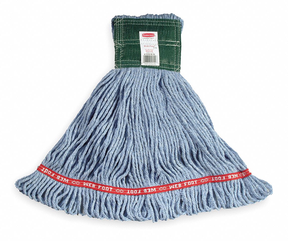 RUBBERMAID COMMERCIAL PRODUCTS, String Mop, ClampOn Connection, Wet