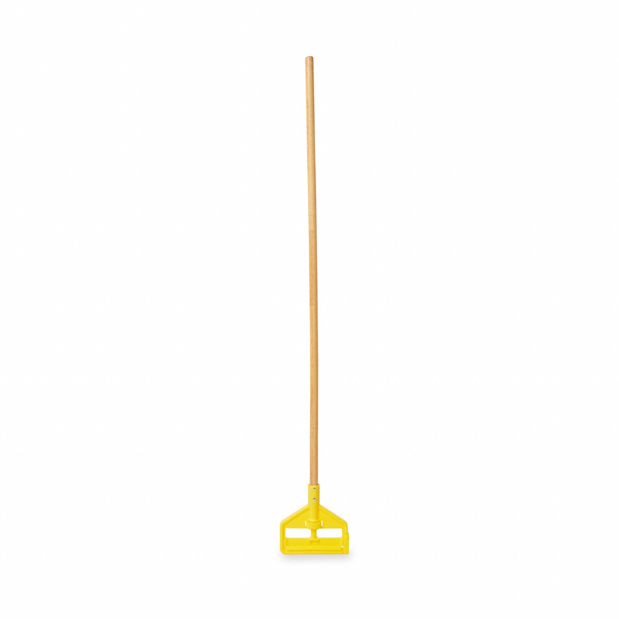 Rubbermaid Commercial H116 Invader Side-Gate Wood Wet-Mop Handle, 1 Dia x 60 - Pack of Four Natural