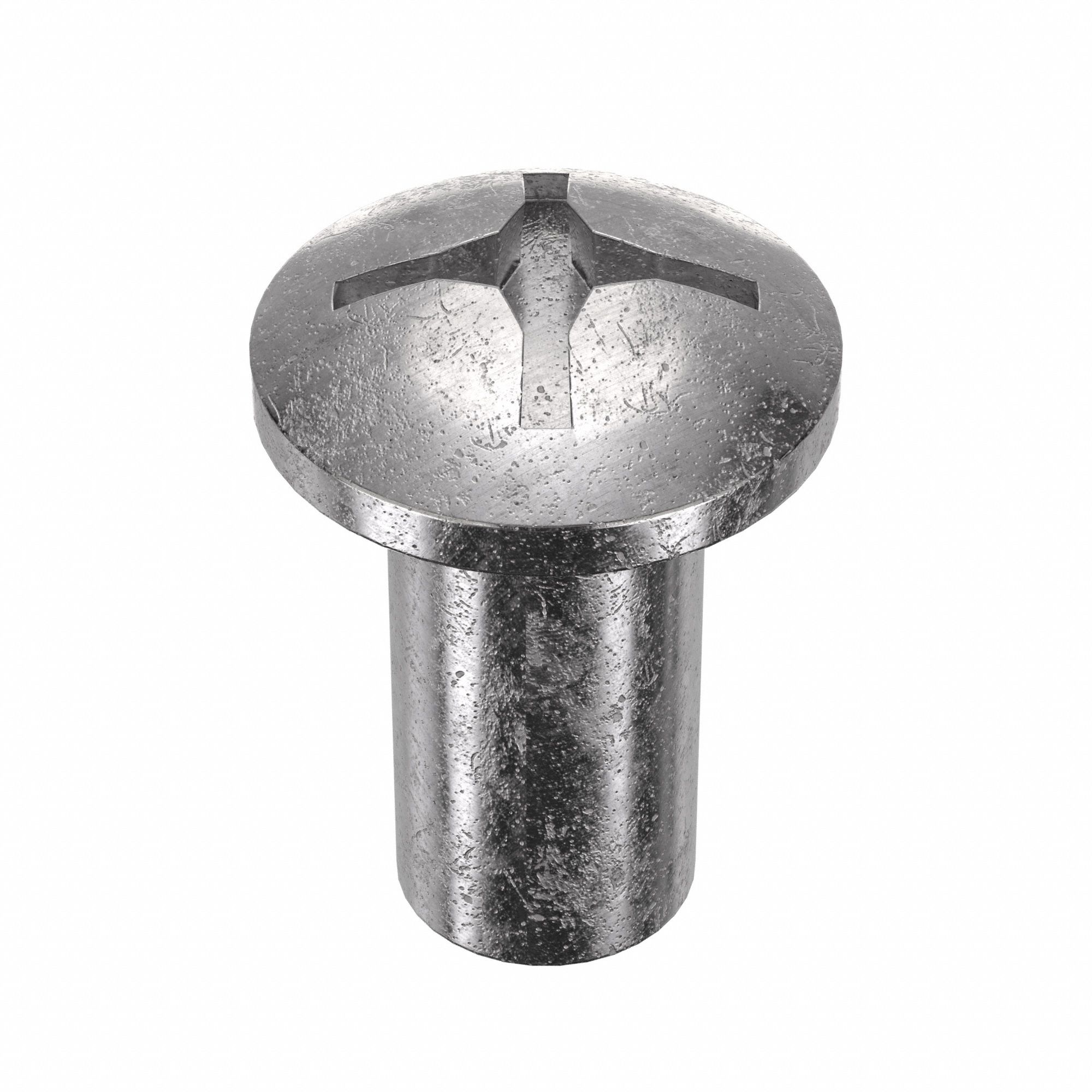 Female Binding Barrel: 1/4"-20 Thread Size, Truss Brl Hd, Combo Slotted/Phillips, Plain, 5 PK