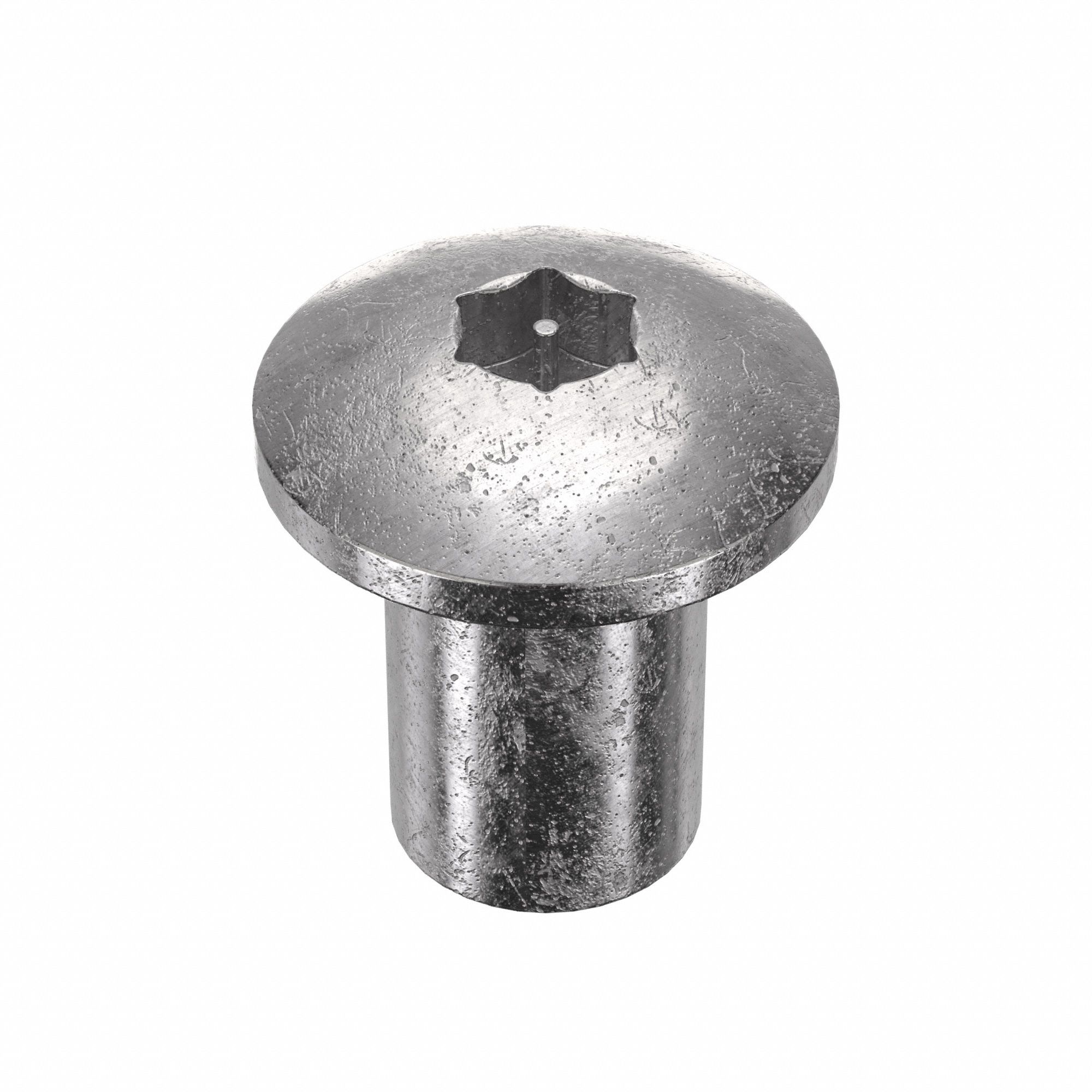 BARREL BOLT, #10-24 THREAD SIZE, ⅜ IN BARREL L, ¼ IN BARREL DIA, 18-8 STAINLESS STEEL, PLAIN