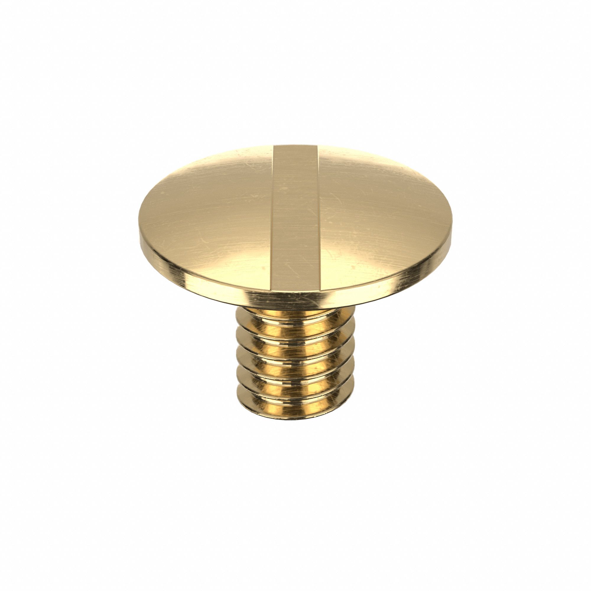 Binding Post Assembly: #8-32 Thread Size, 13/64 in Brl Dia, 3/8 in Brl Lg, Brass, Plain, 25 PK