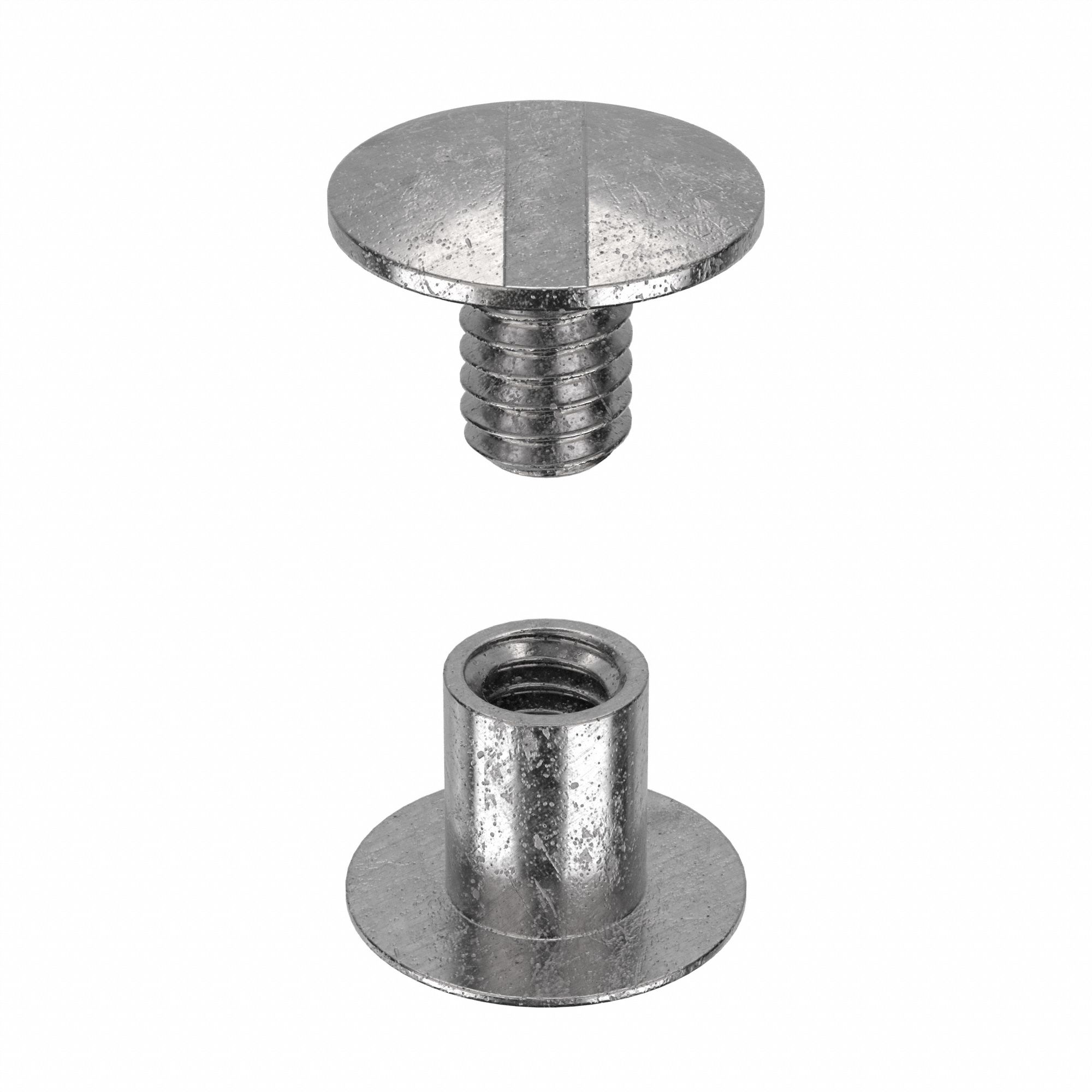 Binding Post Assembly: #8-32 Thread Size, 13/64 in Brl Dia, 1/4 in Brl Lg, Stainless Steel, 25 PK