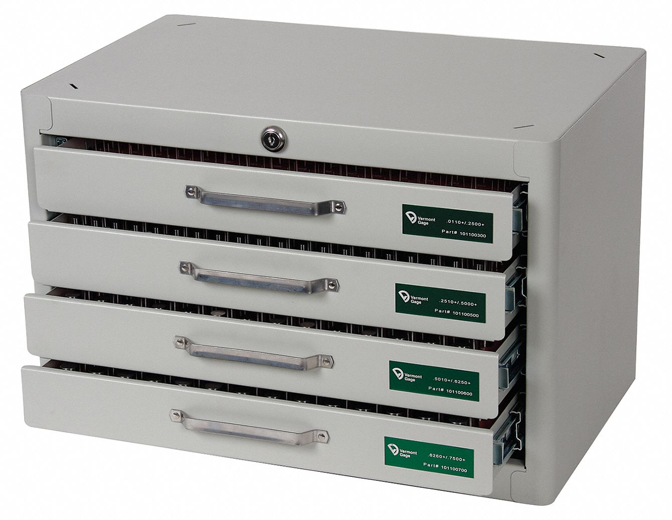 VERMONT GAGE, 0.0610 in to 0.7500 in Dia Range, 690 Gauges, Black Oxide