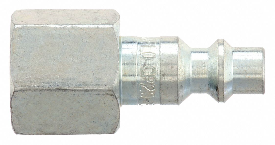 Quick Connect Air Couplings: 1/4 in Body Size, 3/8 in Hose Fitting Size, Sleeve, FNPT, 10 PK