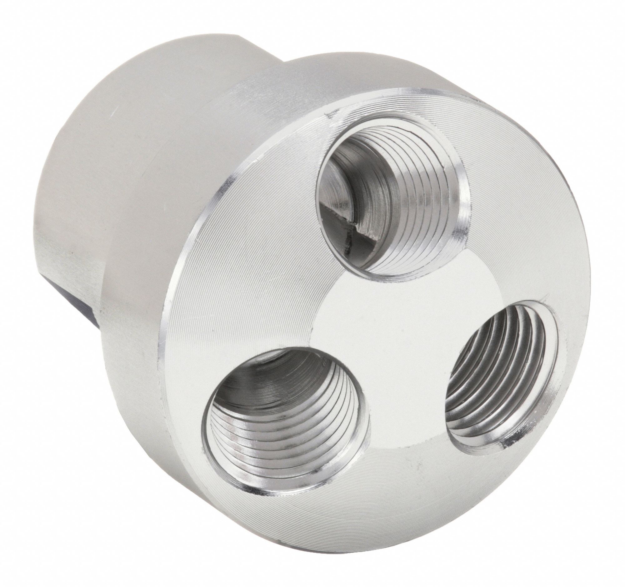 AIR GUN MANIFOLD, ALUMINUM, 1 1/2 IN OVERALL L, 1/4 IN FNPT THREAD, 3404
