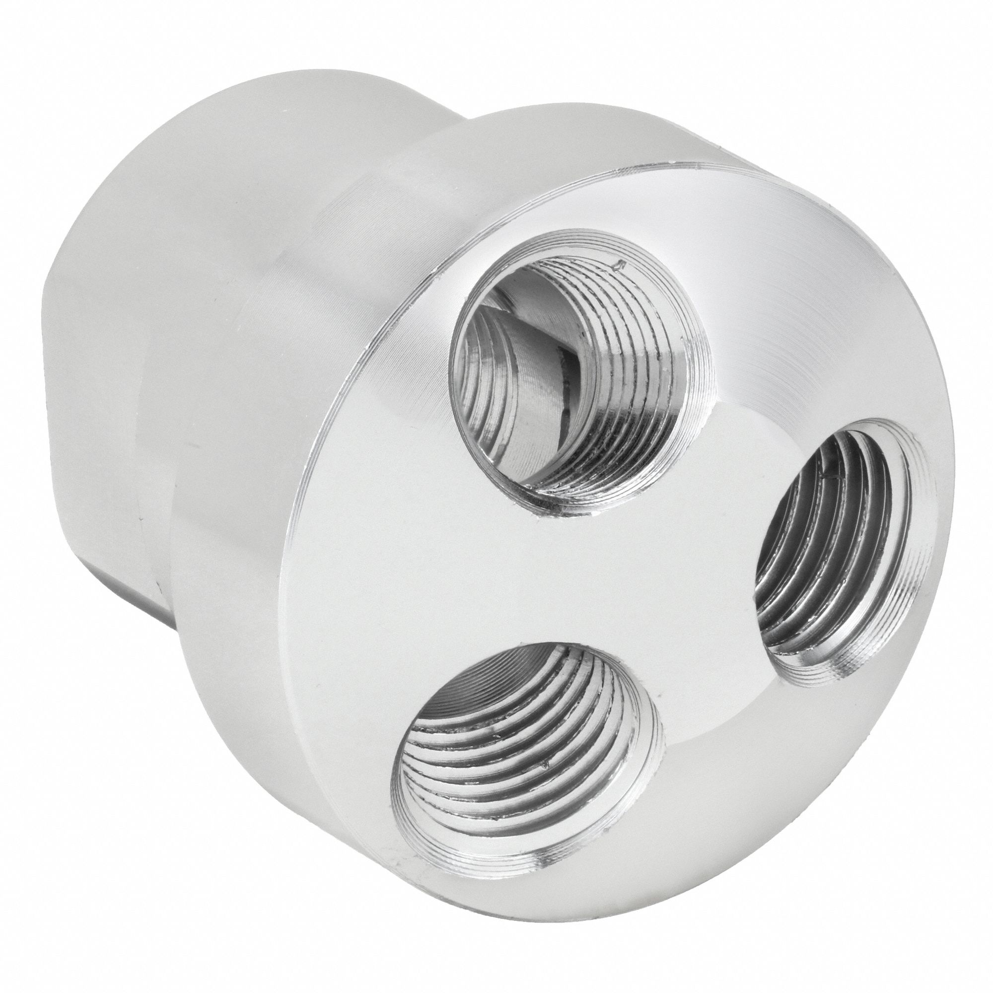 AIR GUN MANIFOLD, ALUMINUM, 1 1/2 IN OVERALL L, 3/8 IN FNPT THREAD, 3406