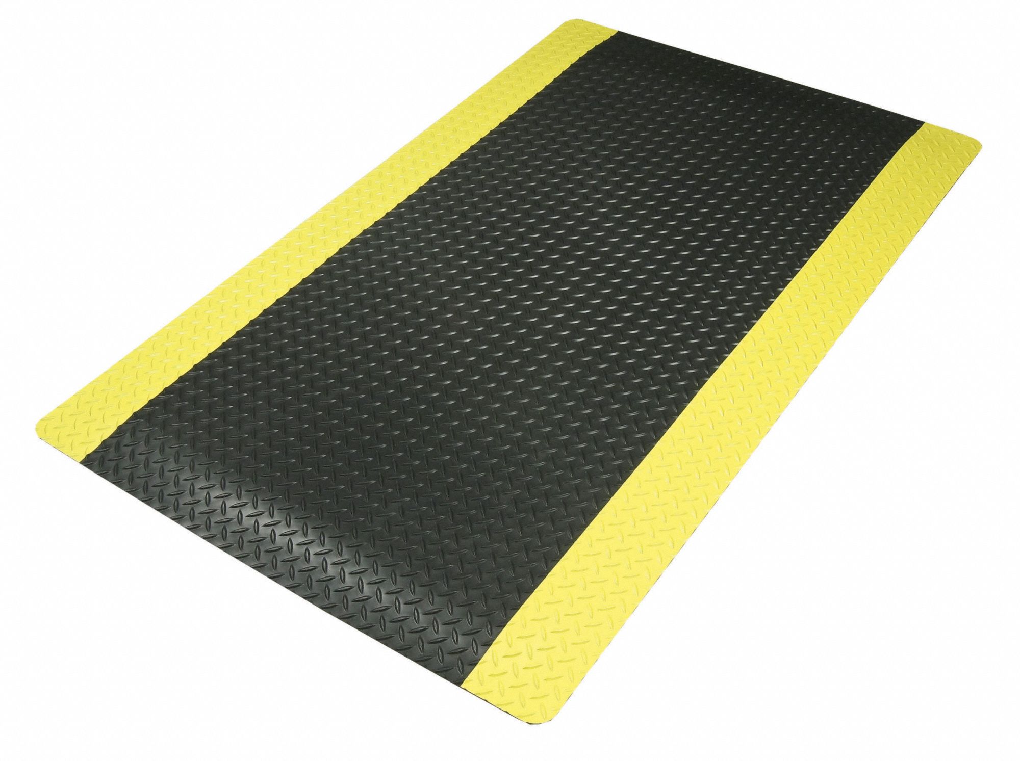 NOTRAX Antifatigue Mat: Diamond Plate, 2 ft x 3 ft, 3/4 in Thick, Black ...