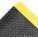 ANTIFATIGUE RUNNER, DIAMOND PLATE, 3 X 12 FT, ¾ IN THICK, BLACK/YELLOW BORDER